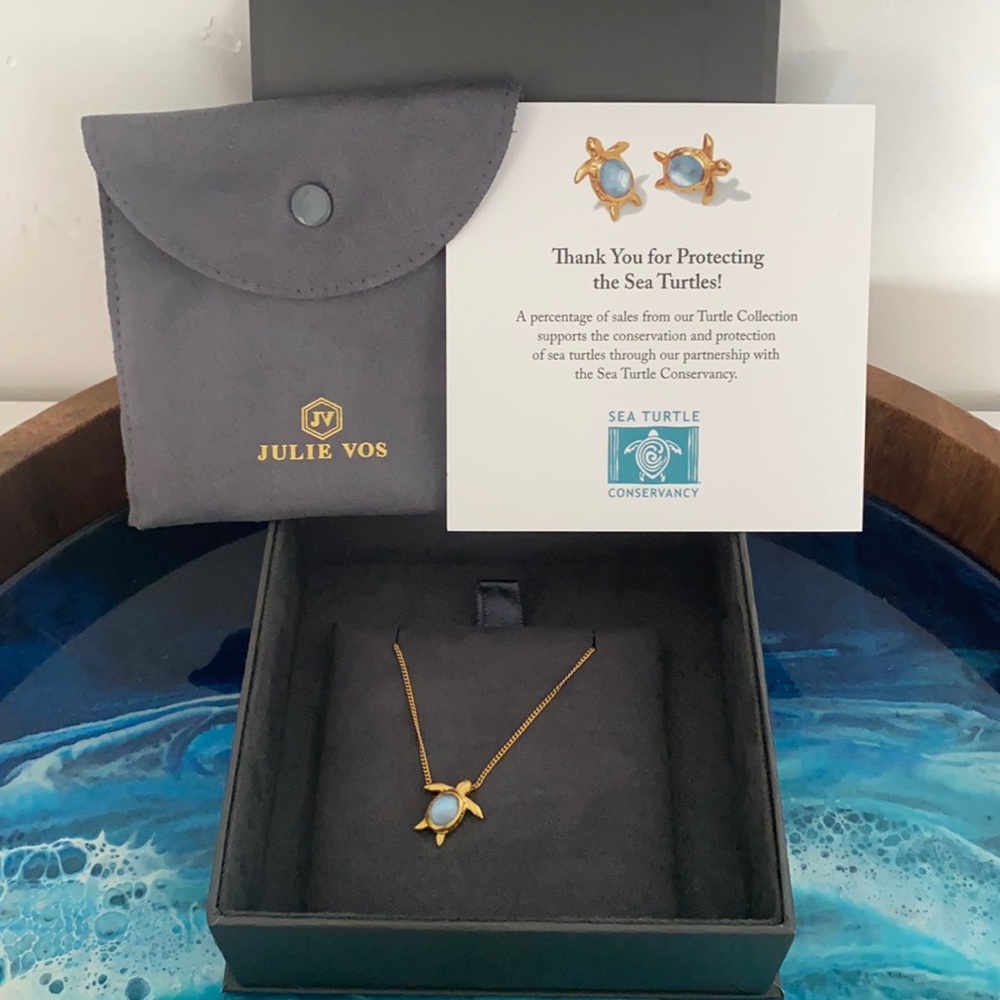 Julie Vos Turtle Delicate Necklace